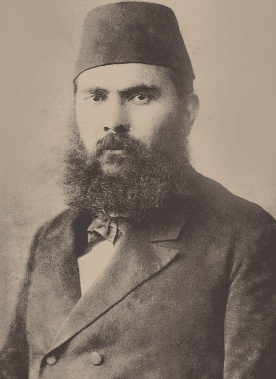 Porträtt av Ahmed Mithat 1844-1912, slutet av 1800-talet. av Unbekannt