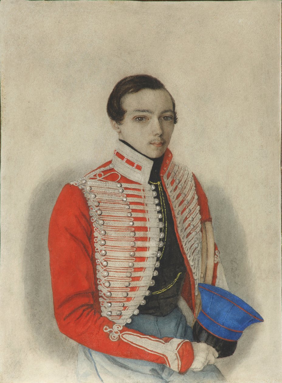 Porträtt av Alexander Ivanovich Bezobrazov, 1839 av Unbekannt