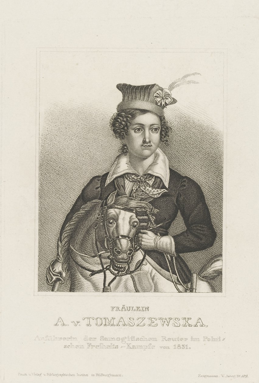 Porträtt av Antonina Tomaszewska 1814-1883, ca 1850. av Unbekannt