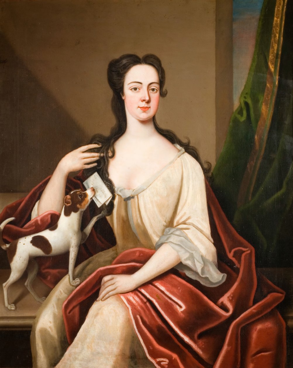 Porträtt av Barbara Lister, 1740-1750. av Unbekannt