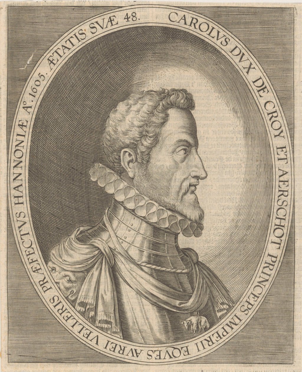 Porträtt av Karl III av Croÿ 1560-1612, 1600-talet. av Unbekannt