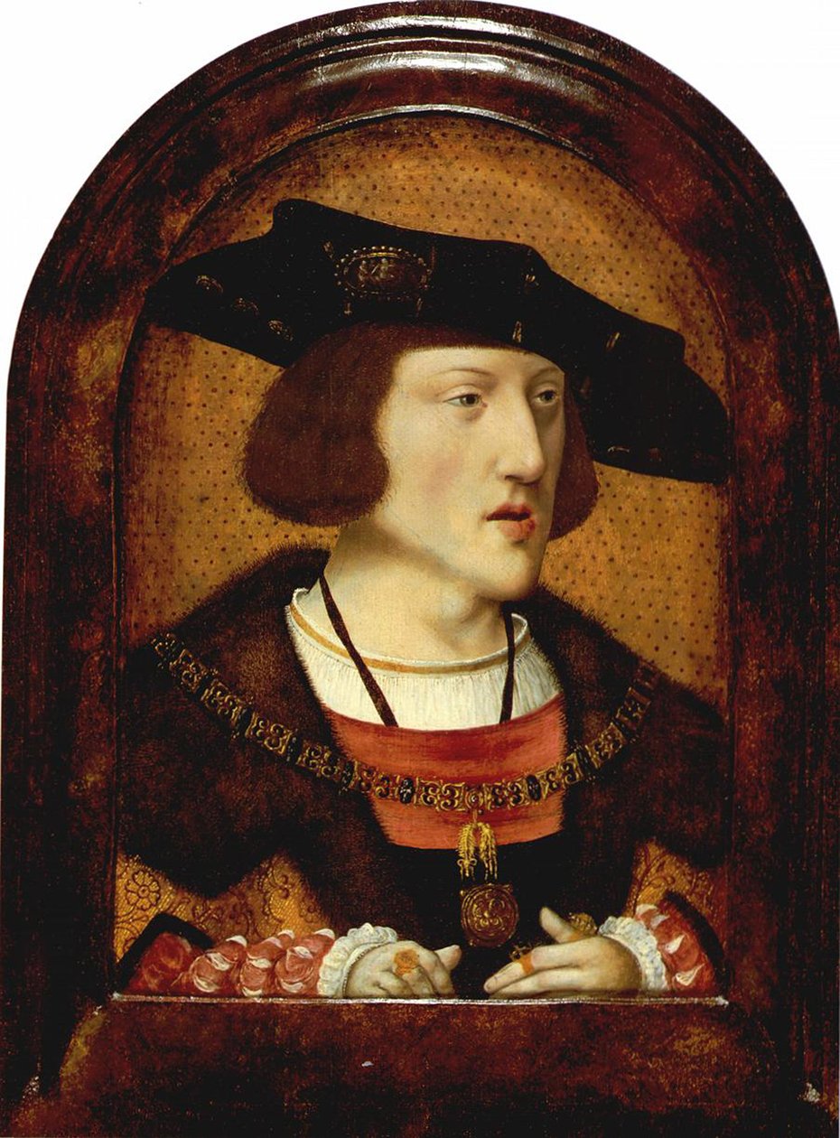Porträtt av Karl V av Spanien 1500-1558, ca. 1520 av Unbekannt