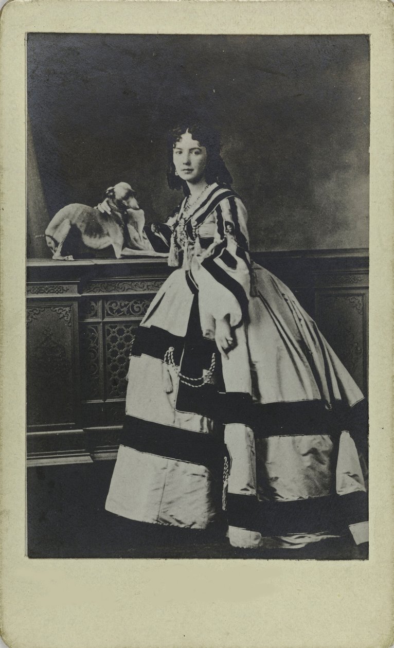 Porträtt av Cora Pearl 1836-1886, ca 1865. av Unbekannt