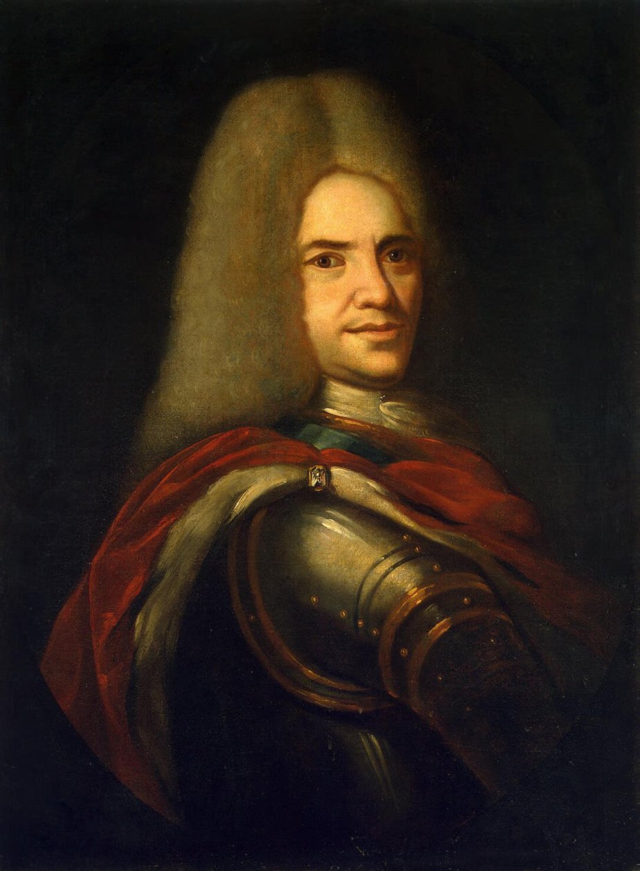 Porträtt av greve Grigory Fyodorovich Dolgoruky 1656-1723, tidigt 1700-tal. av Unbekannt