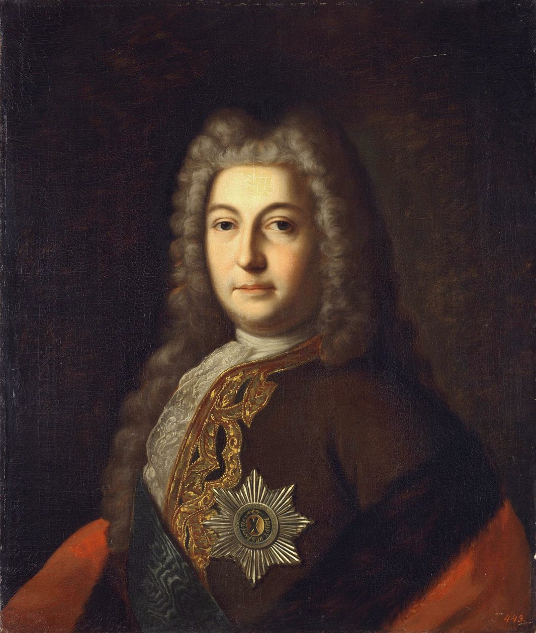 Porträtt av greve Heinrich Johann Friedrich Andrei Ostermann 1687-1747, sent 1700-tal av Unbekannt