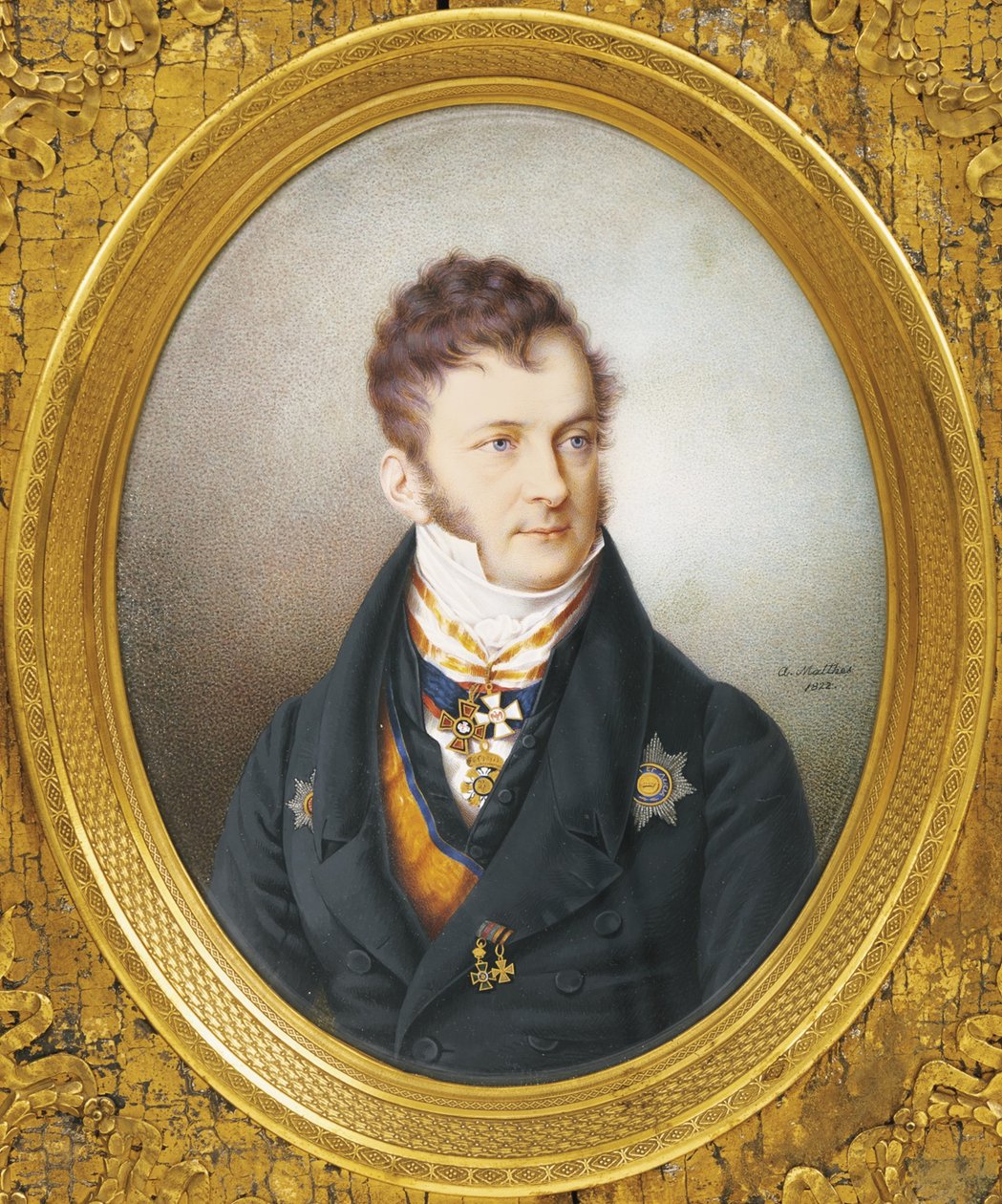 Porträtt av greve Ludwig Lebzeltern 1774-1854, 1822 av Unbekannt
