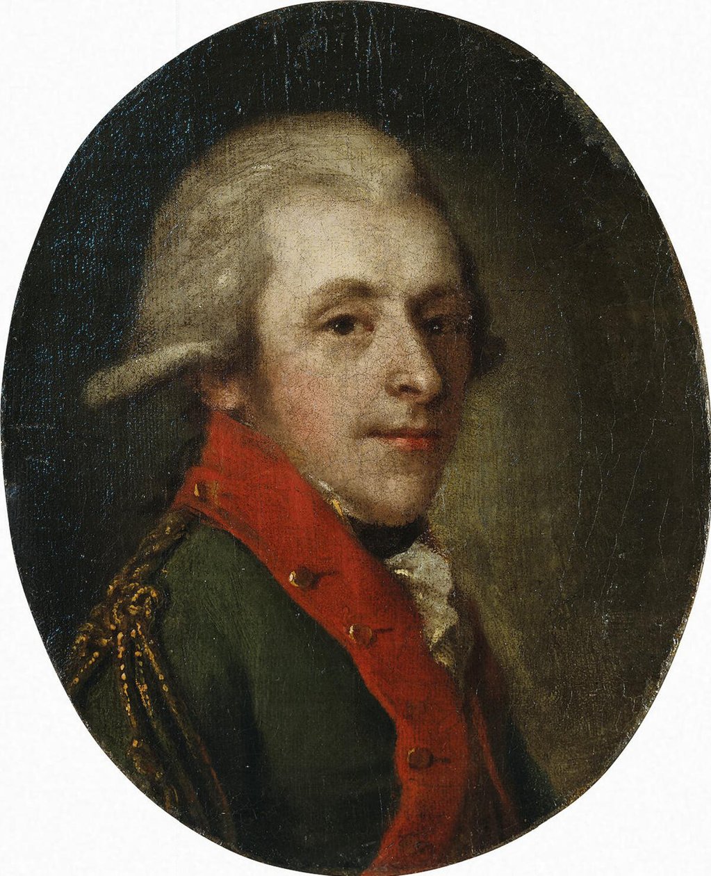 Porträtt av greve Nikolay Alexandrovich Zubov 1763-1805, sent 1700-tal. av Unbekannt