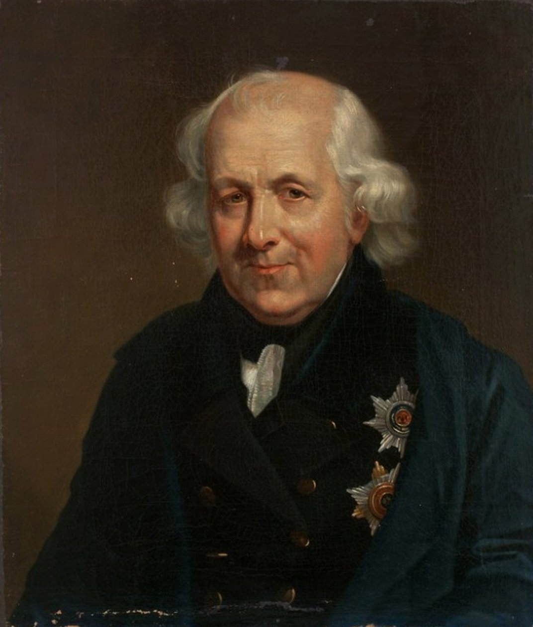 Porträtt av greve Nikolay Semyonovich Mordvinov 1754-1845, 1826-1829 av Unbekannt