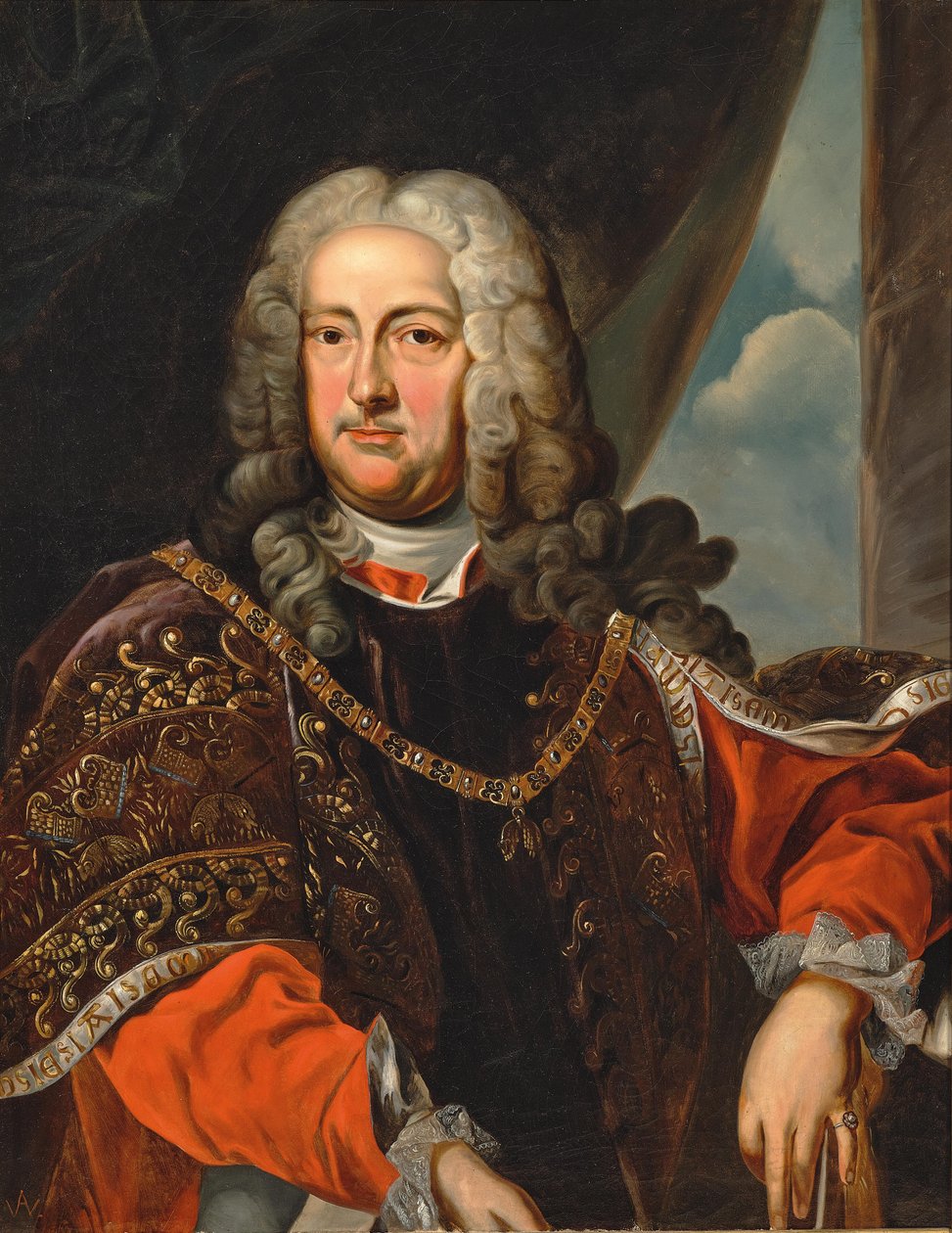 Porträtt av greve Rudolf Franz Erwein Schönborn 1677-1754, ca. 1740 av Unbekannt