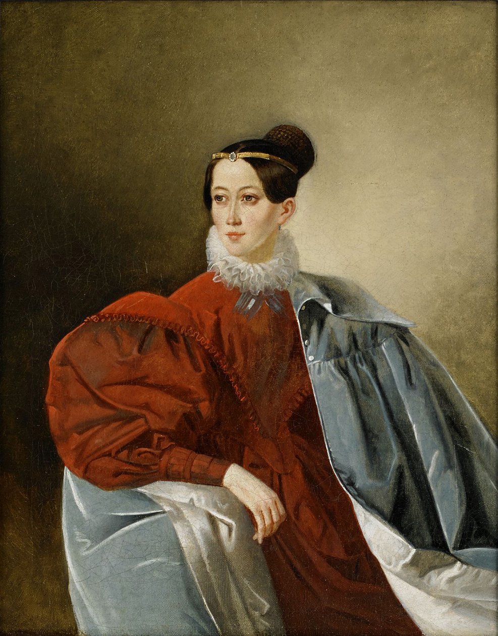 Porträtt av grevinnan Yelizaveta Ivanovna Kropotkina 1803-1836, född Dorokhova av Unbekannt