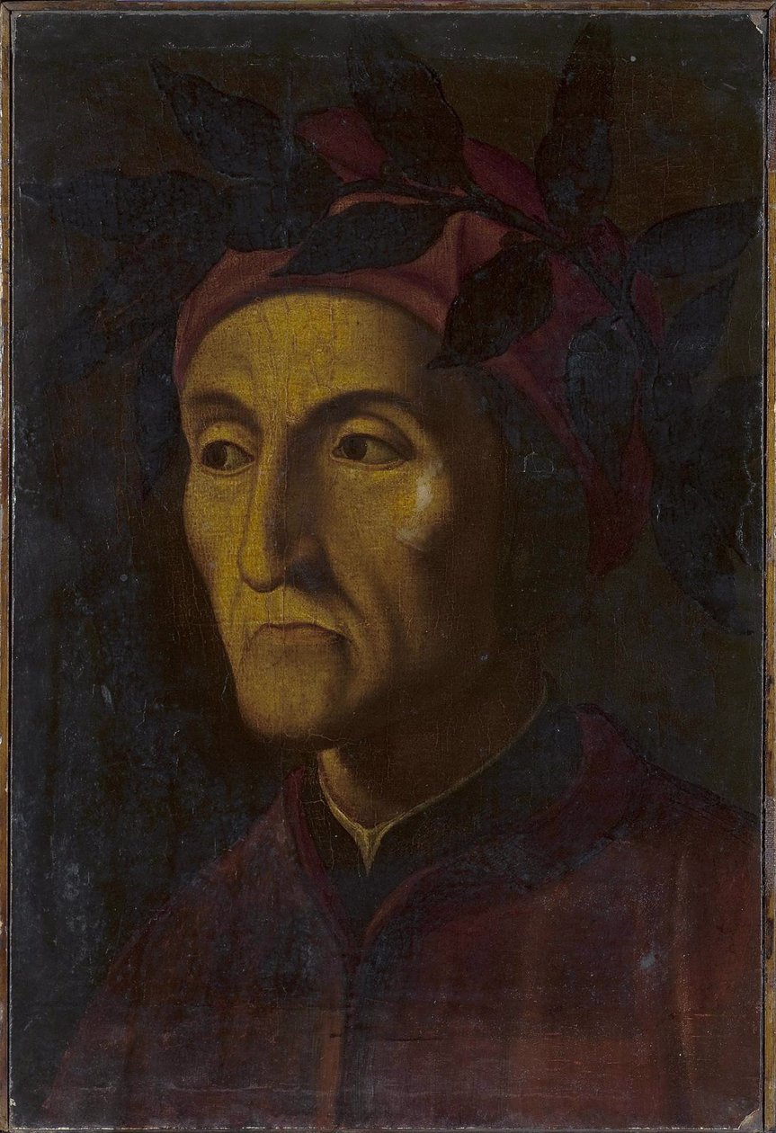 Porträtt av Dante Alighieri 1265-1321, 1500-talet av Unbekannt