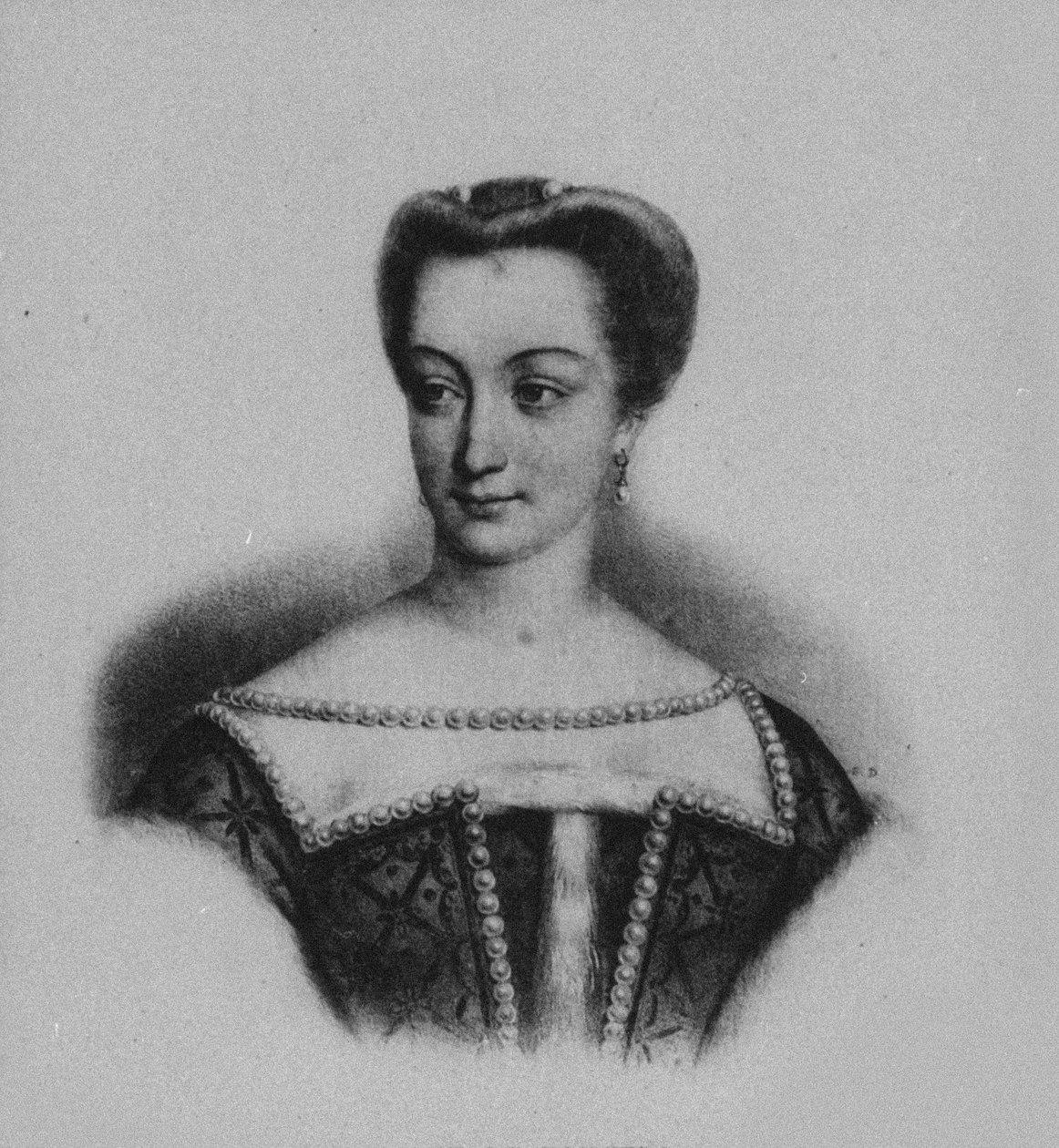 Porträtt av Diana av Poitiers 1499-1566 av Unbekannt