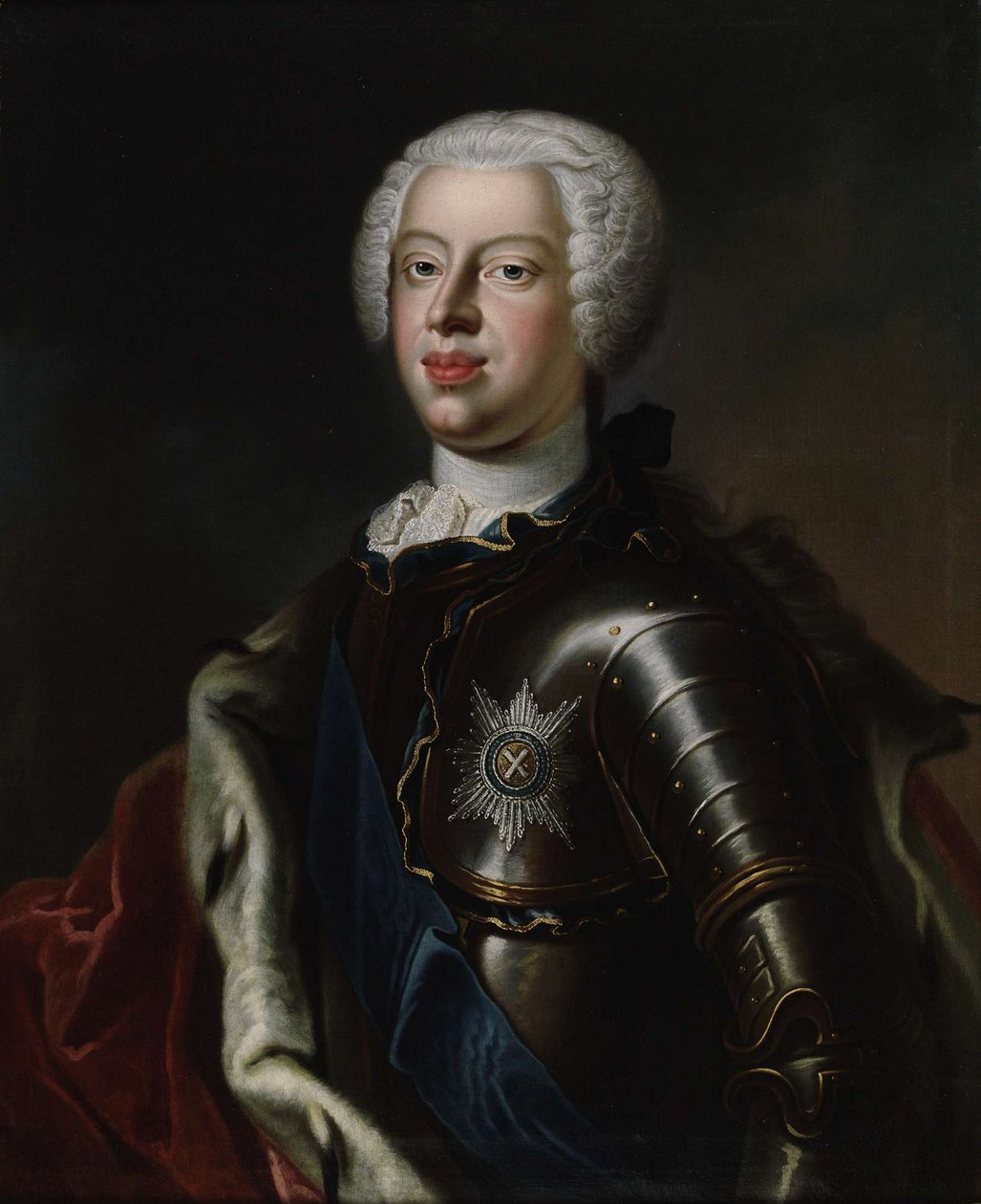 Porträtt av hertig Anthony Ulrich av Brunswick 1714-1774, ca. 1740 av Unbekannt