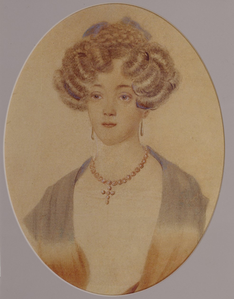 Porträtt av Ekaterina Nikolayevna Goncharova 1809-1843, slutet av 1820-talet - början av 1830-talet av Unbekannt