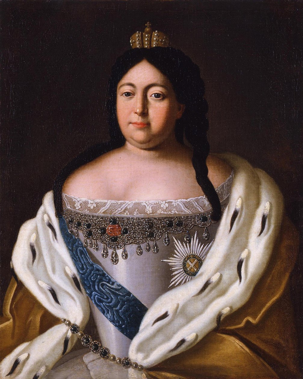 Porträtt av kejsarinnan Anna Ioannovna 1693-1740, 1700-talet av Unbekannt
