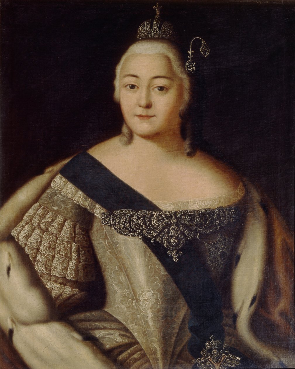 Porträtt av kejsarinnan Elisabeth 1709-1762, andra hälften av 1700-talet. av Unbekannt