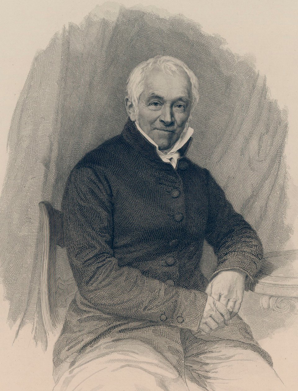 Porträtt av Ernst Moritz Arndt 1769-1860. av Unbekannt