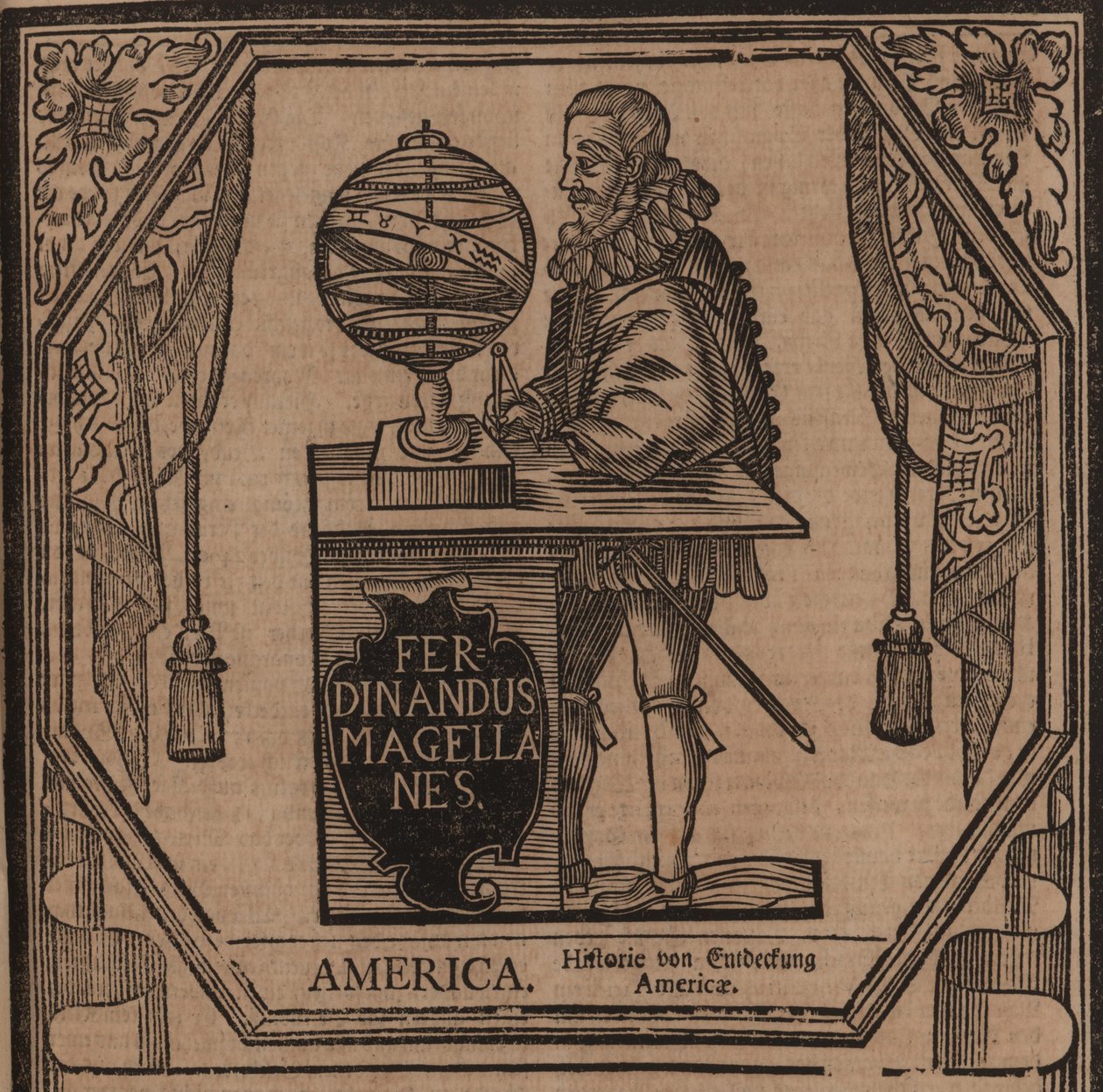 Porträtt av Ferdinand Magellan 1470-1521, 1724. av Unbekannt