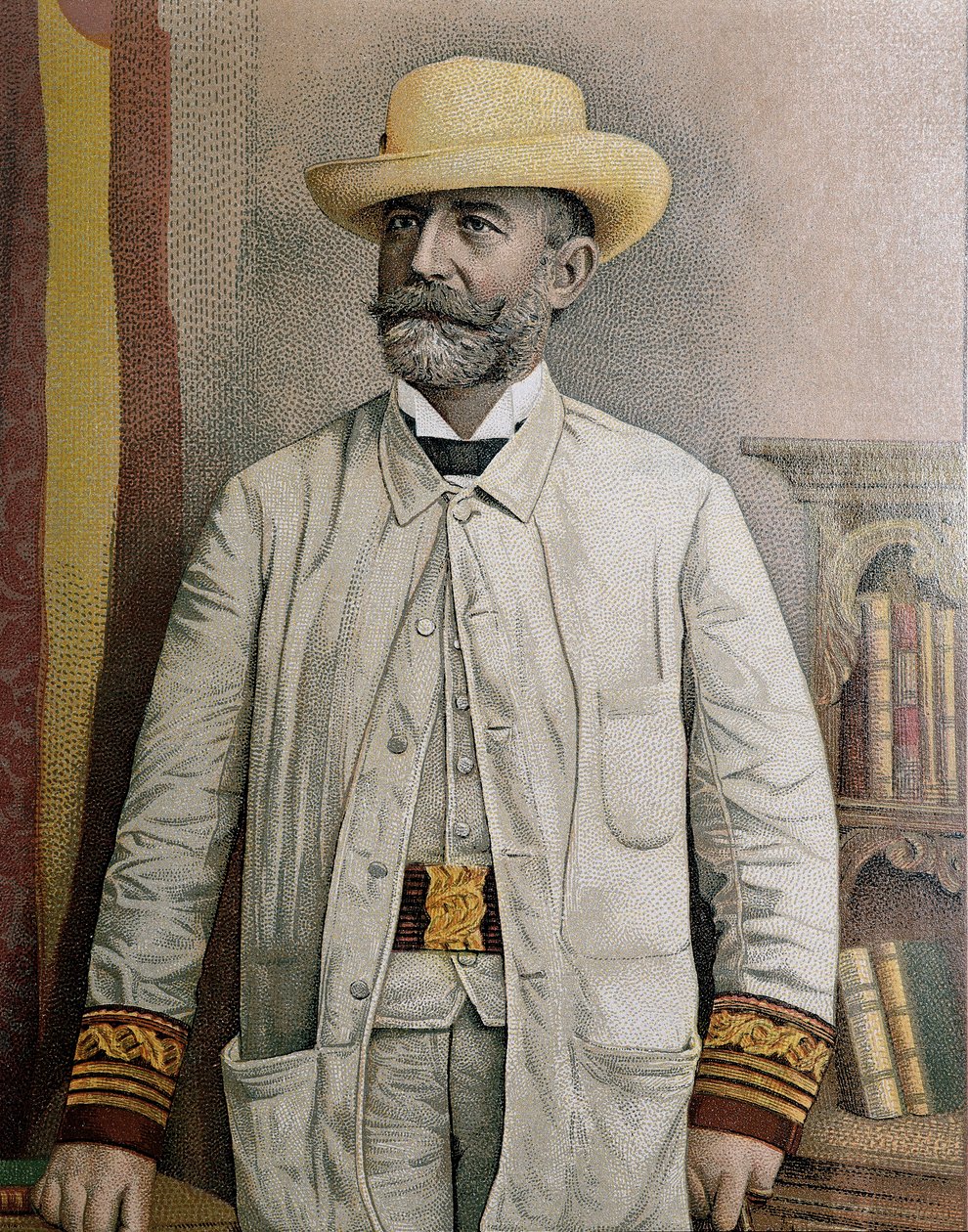 Porträtt av Fidel Alonso Santocildes (1844-1895), illustration av Unbekannt