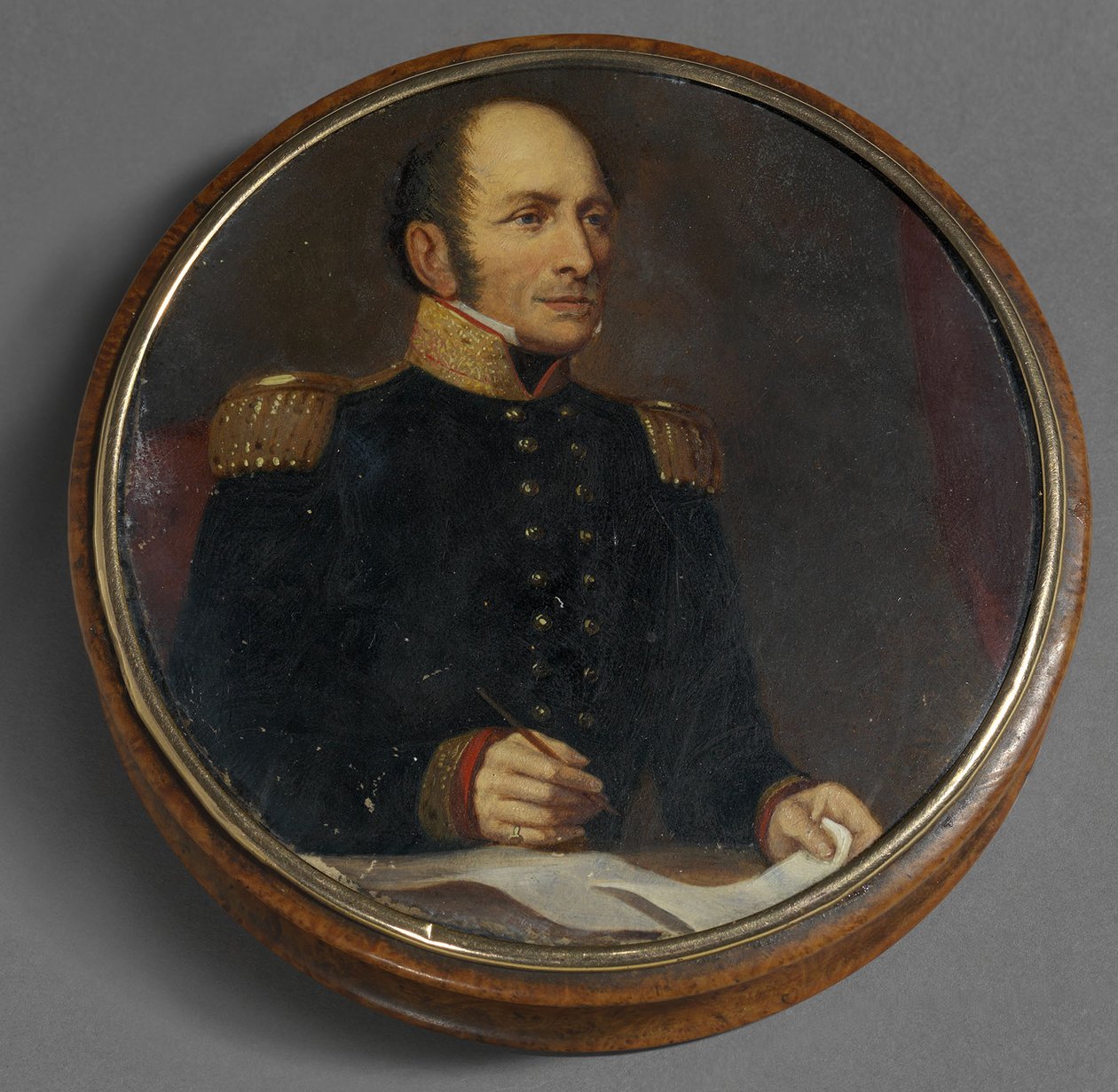 Porträtt av fältmarskalk greve Mikhail Barklay-de-Tolli 1761-1818, första kvartalet av 1800-talet. av Unbekannt