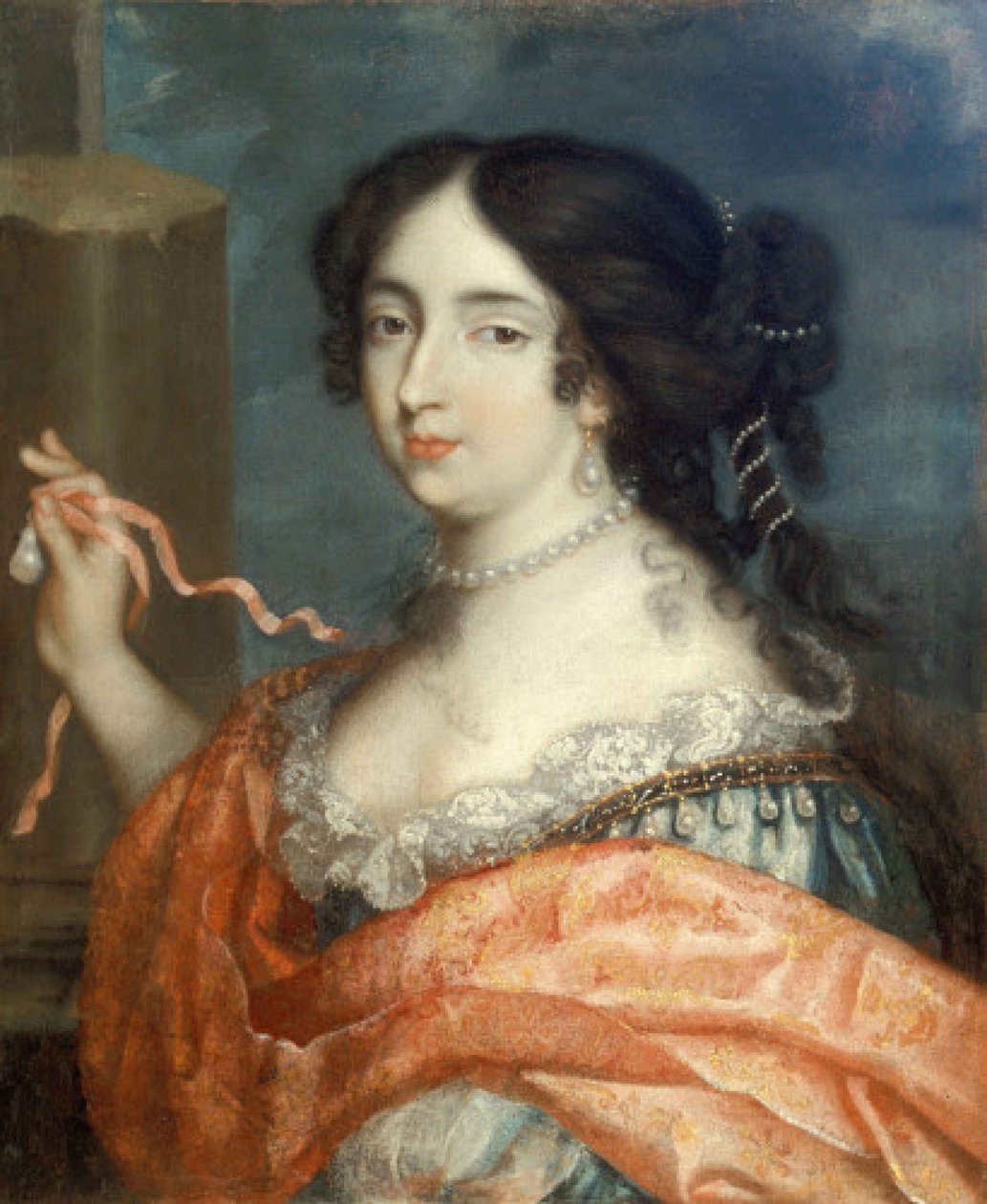 Porträtt av Françoise dAubigné 1635-1719, Madame Scarron, ca. 1670. av Unbekannt