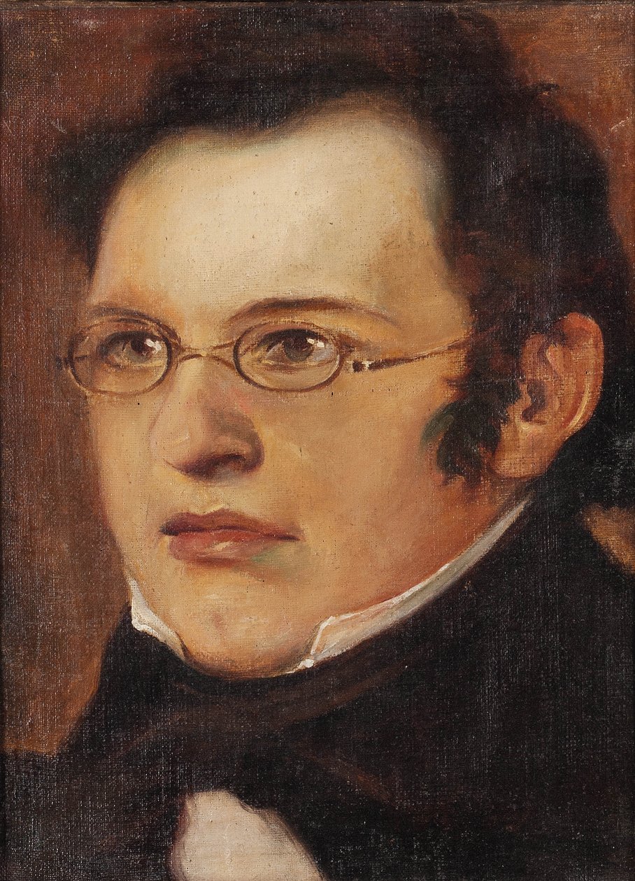 Porträtt av Franz Schubert 1797-1828, första kvartalet av 1800-talet.. av Unbekannt