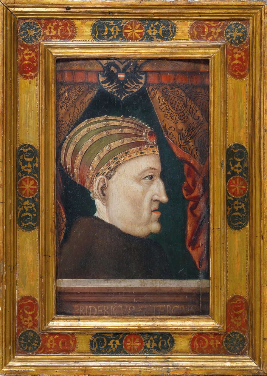 Porträtt av Fredrik III 1415-1493, helig romersk kejsare, 1552. av Unbekannt