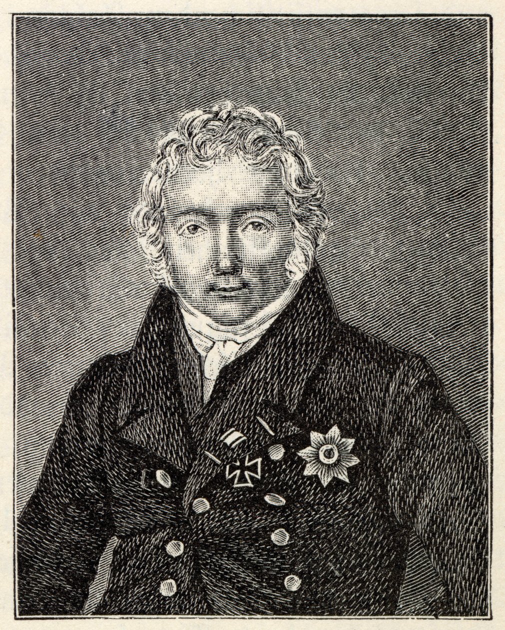 Porträtt av Friedrich von Motz 1775-1830. av Unbekannt