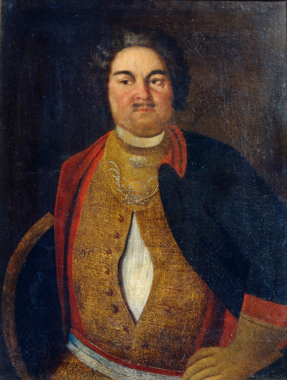 Porträtt av Gavril Ivanovich Davydov 1784-1809, tidigt 1800-tal. av Unbekannt