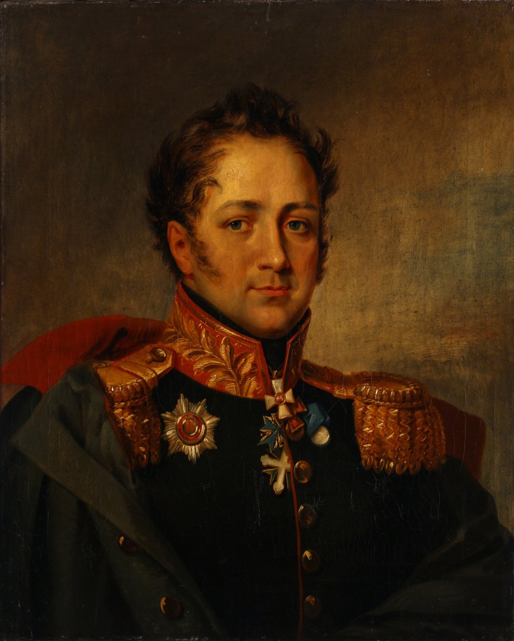 Porträtt av general Alexander Alexandrovich Pisarev 1780-1848, första kvartalet av 1800-talet. av Unbekannt