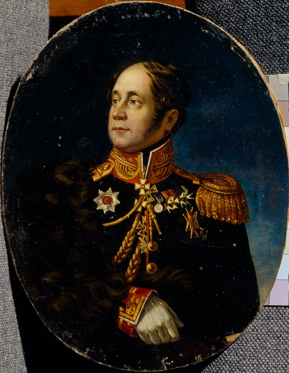 Porträtt av general Nikolai Martemyanovich Sipyagin 1785-1828 av Unbekannt