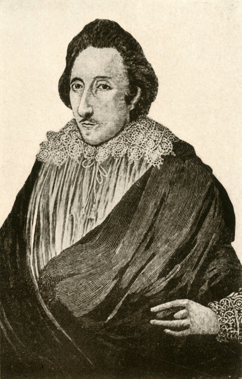 Porträtt av George Percy, i hel skjorta av holländskt linne som bärs med dubblett, c1610-1620, 1937. av Unbekannt