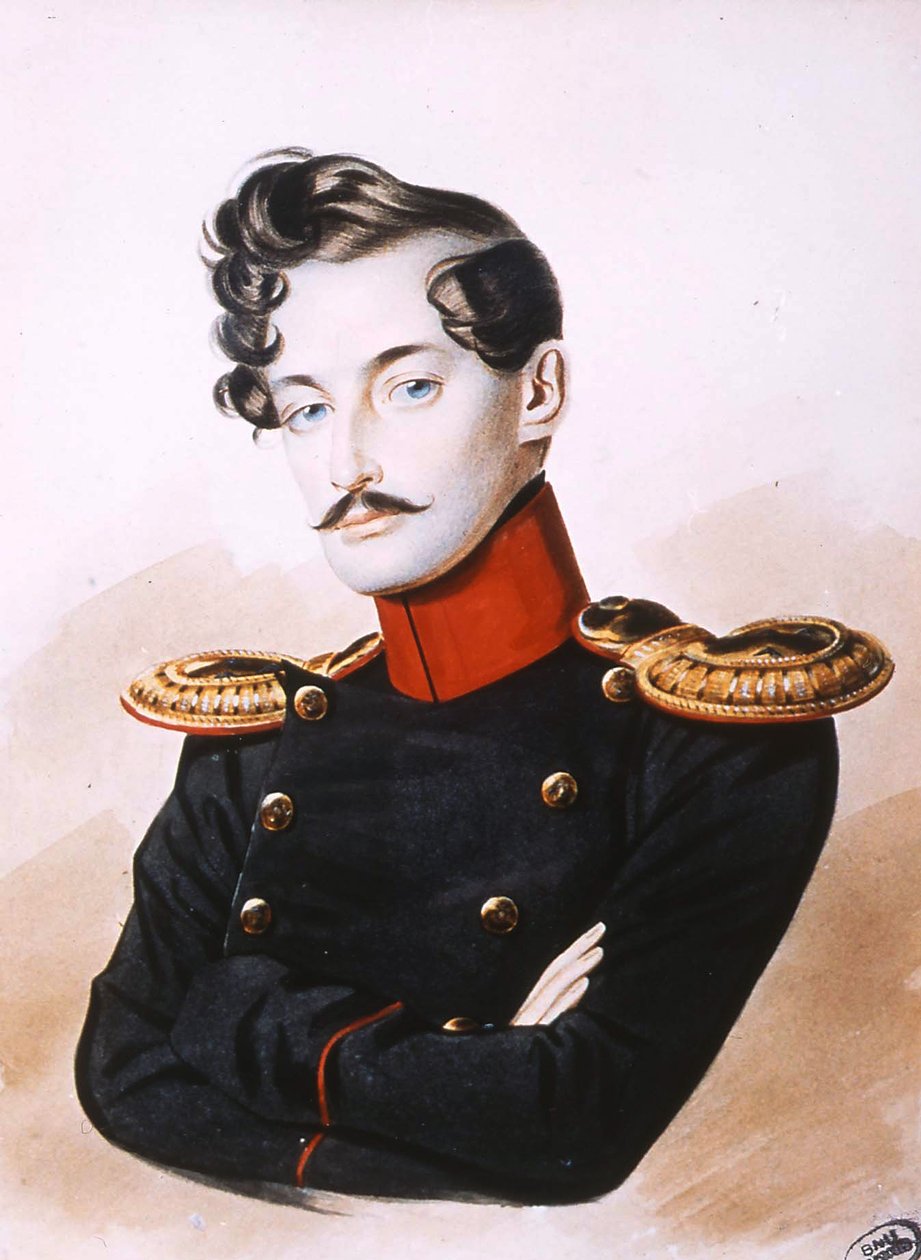 Porträtt av Georges-Charles de Heeckeren dAnthès 1812-1895, 1830-talet av Unbekannt