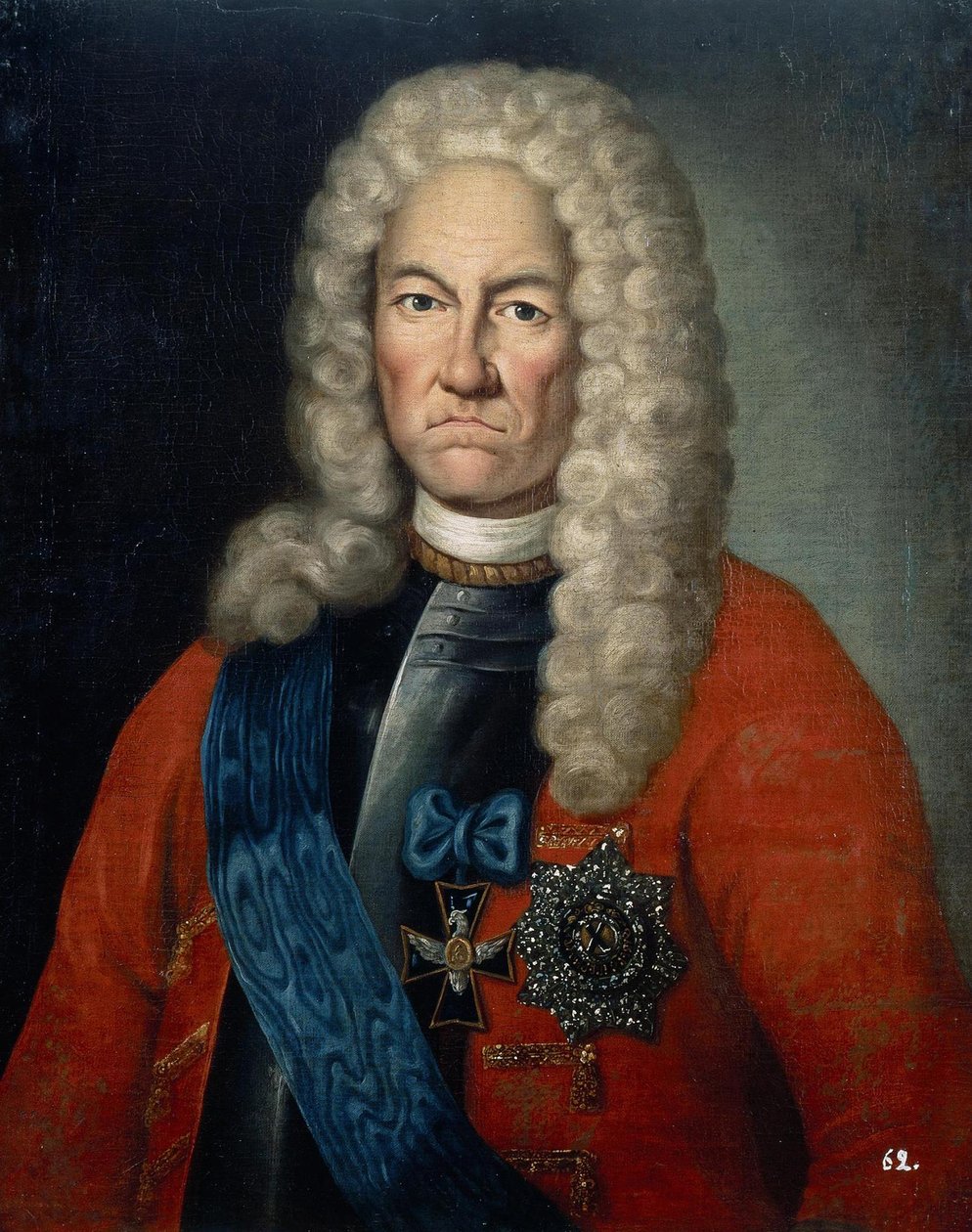 Porträtt av Jacob Daniel Bruce 1669-1735, första tredjedelen av 1700-talet av Unbekannt