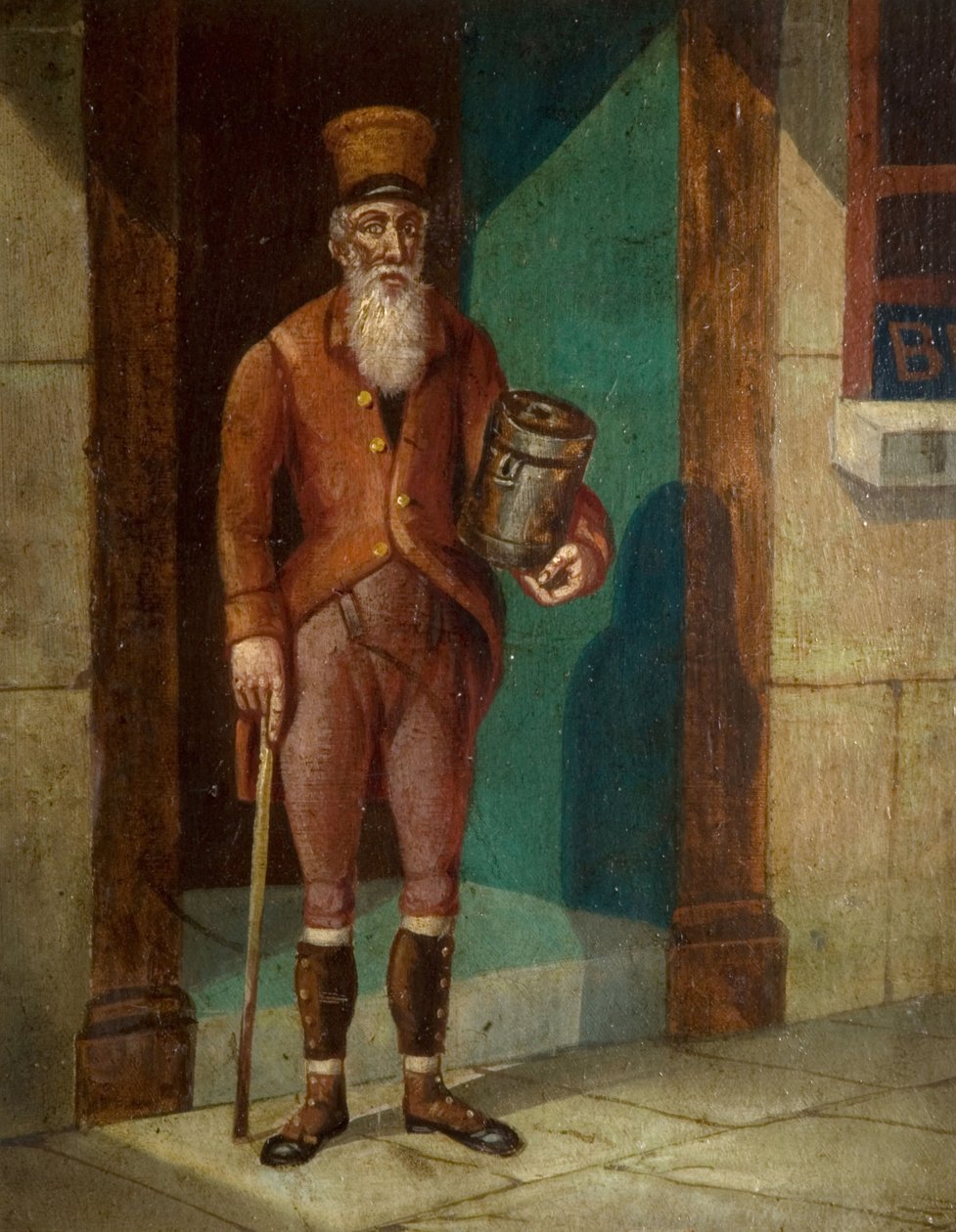 Porträtt av James Guidney, känd som Jimmy the Rockman, 1782-1866, [odaterat, tidigt 1800-tal]. av Unbekannt