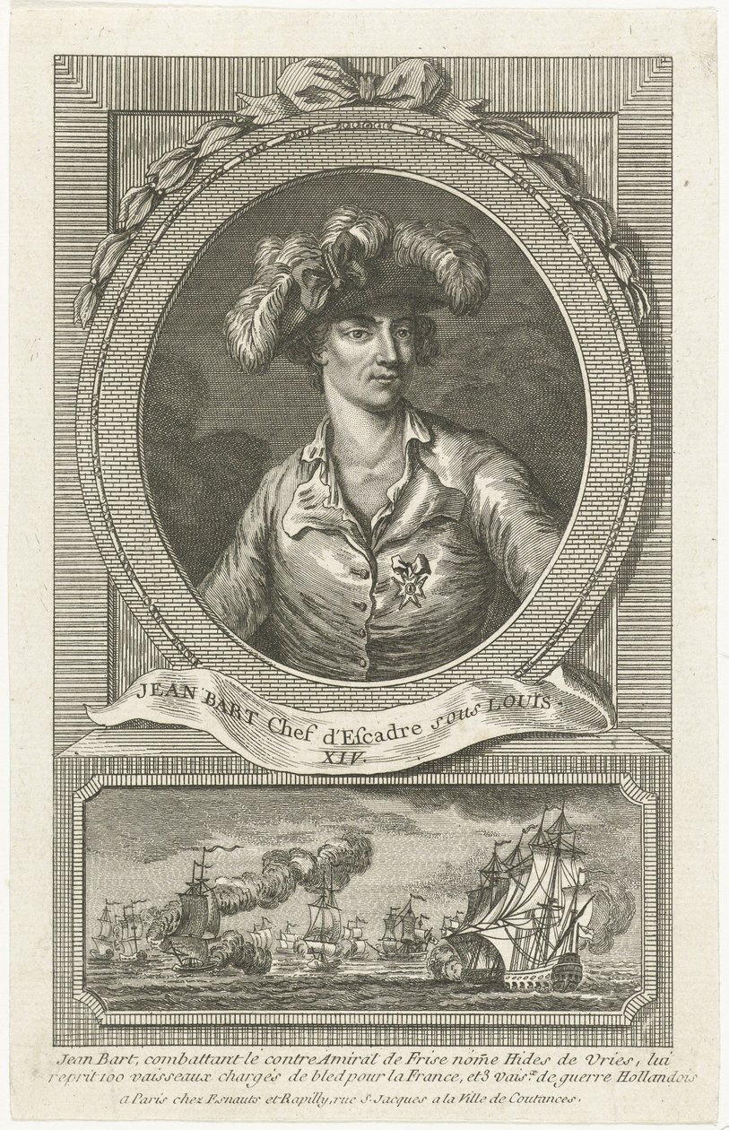 Porträtt av Jean Bart 1650-1702, 1694. av Unbekannt