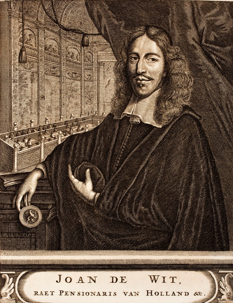 Porträtt av Johan de Witt 1625-1672 Från: Krigsscenen, 1675. av Unbekannt