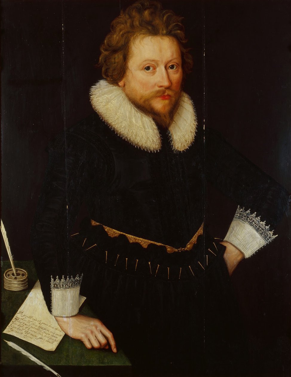 Porträtt av John Fletcher 1579-1625, ca. 1620 av Unbekannt