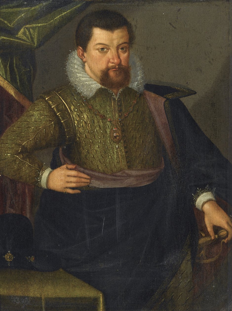 Porträtt av John George I 1585-1656, kurfurst av Sachsen, 1611 av Unbekannt
