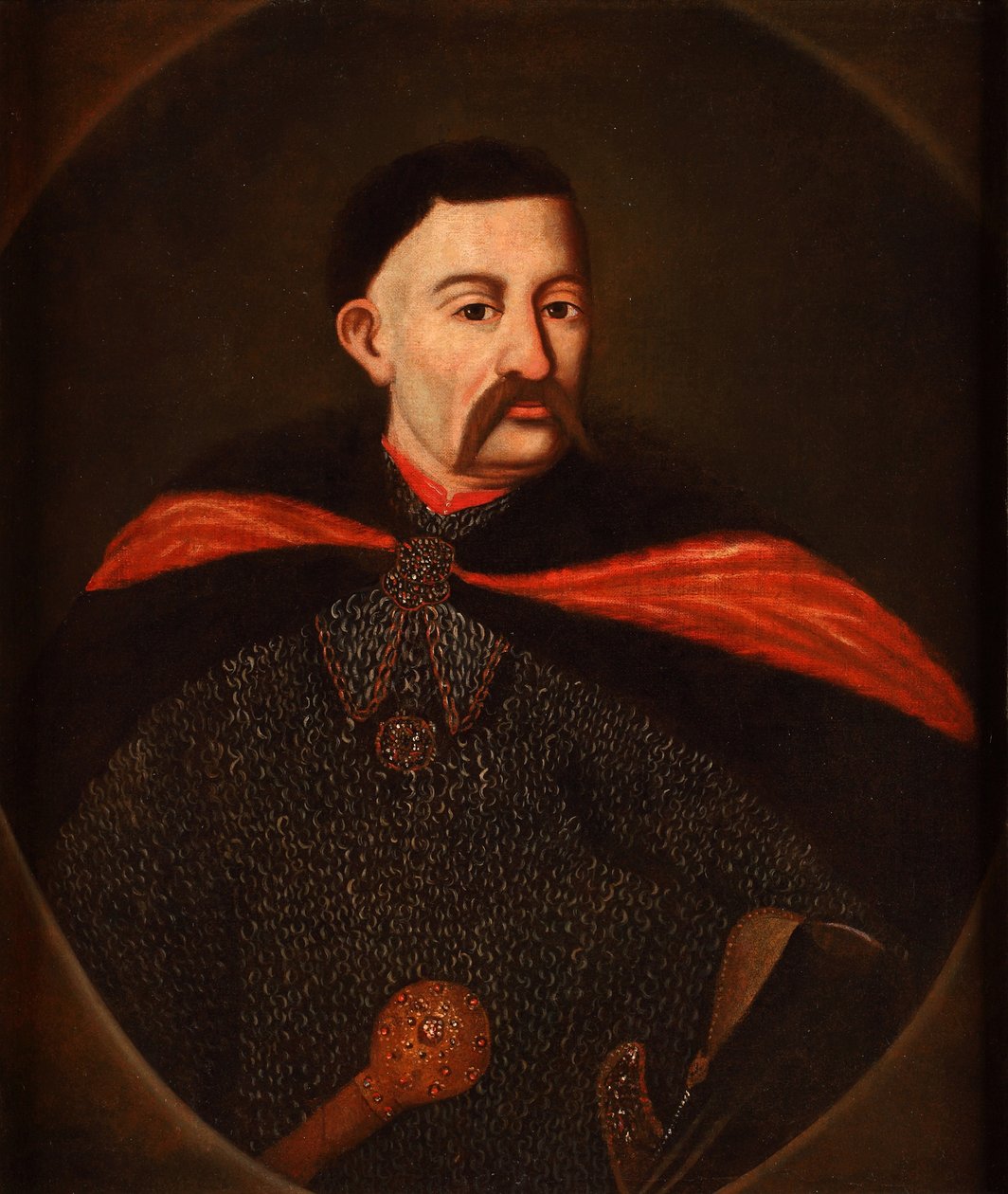 Porträtt av John III Sobieski 1629-1696, kung av Polen och storhertig av Litauen, 1720 av Unbekannt