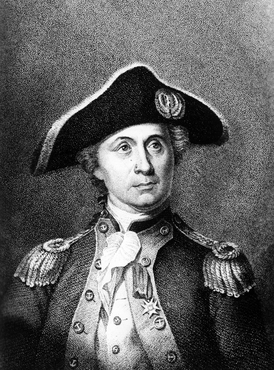 Porträtt av John Paul Jones (1749-1792), skotsk sjöman som deltog i den amerikanska revolutionen - Porträtt av John Paul Jones (1749-1792), skotsk sjöman som deltog i den amerikanska revolutionen av Unbekannt
