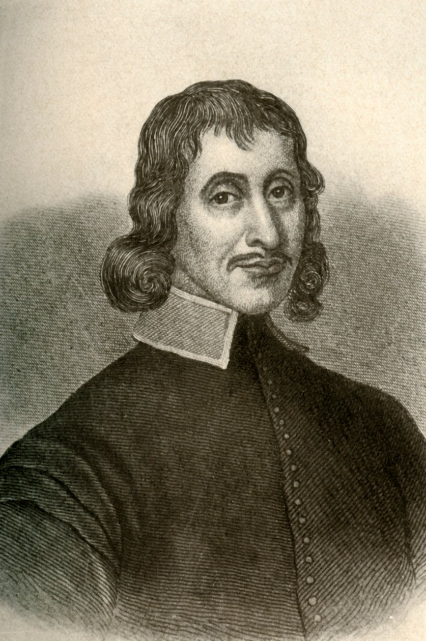 Porträtt av John Winthrop den andra, i puritansk klänning från Massachusetts, c1640-50, 1937 av Unbekannt