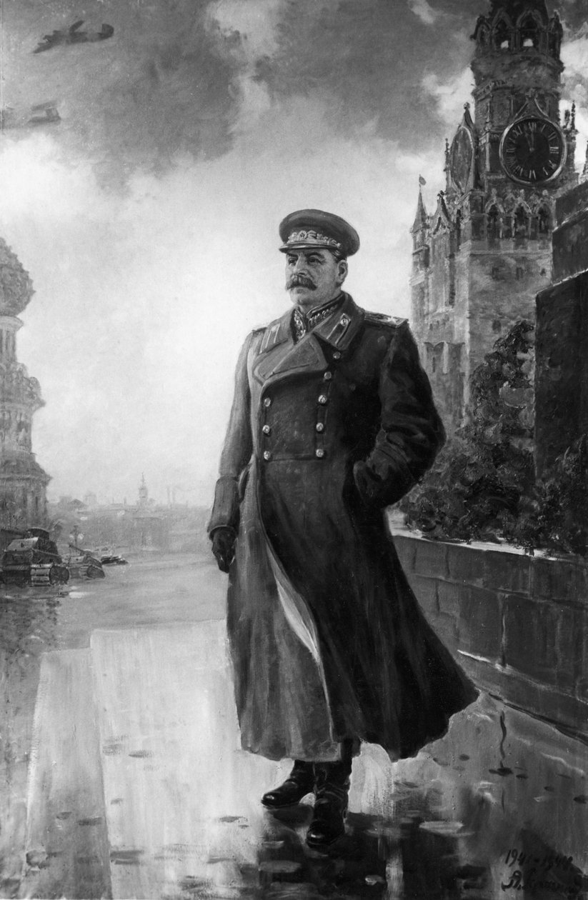 Porträtt av Josef Stalin, Oljemålning av Alexander Gerasimov av Unbekannt
