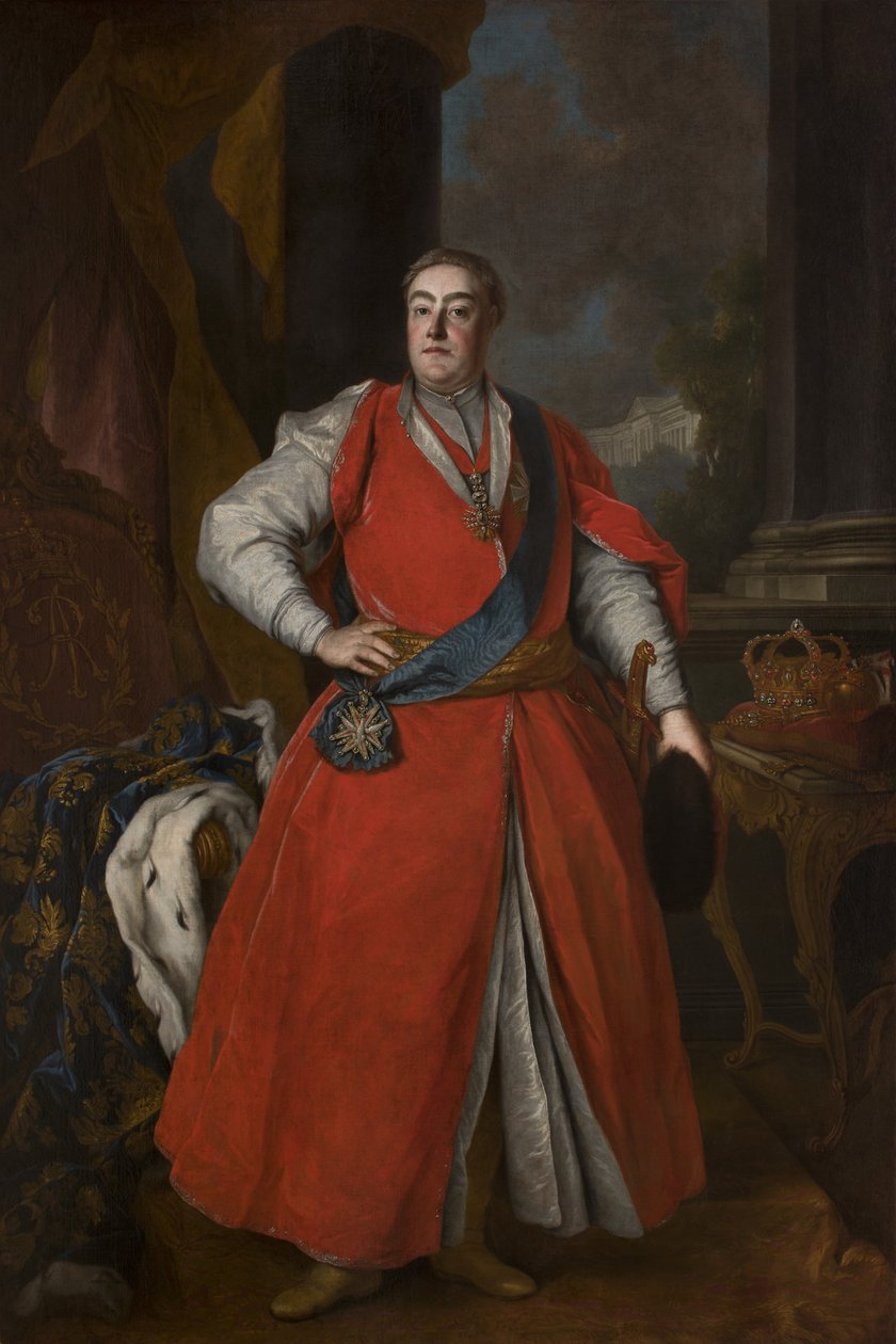 Porträtt av kung Augustus III i polsk dräkt, ca 1737 av Unbekannt