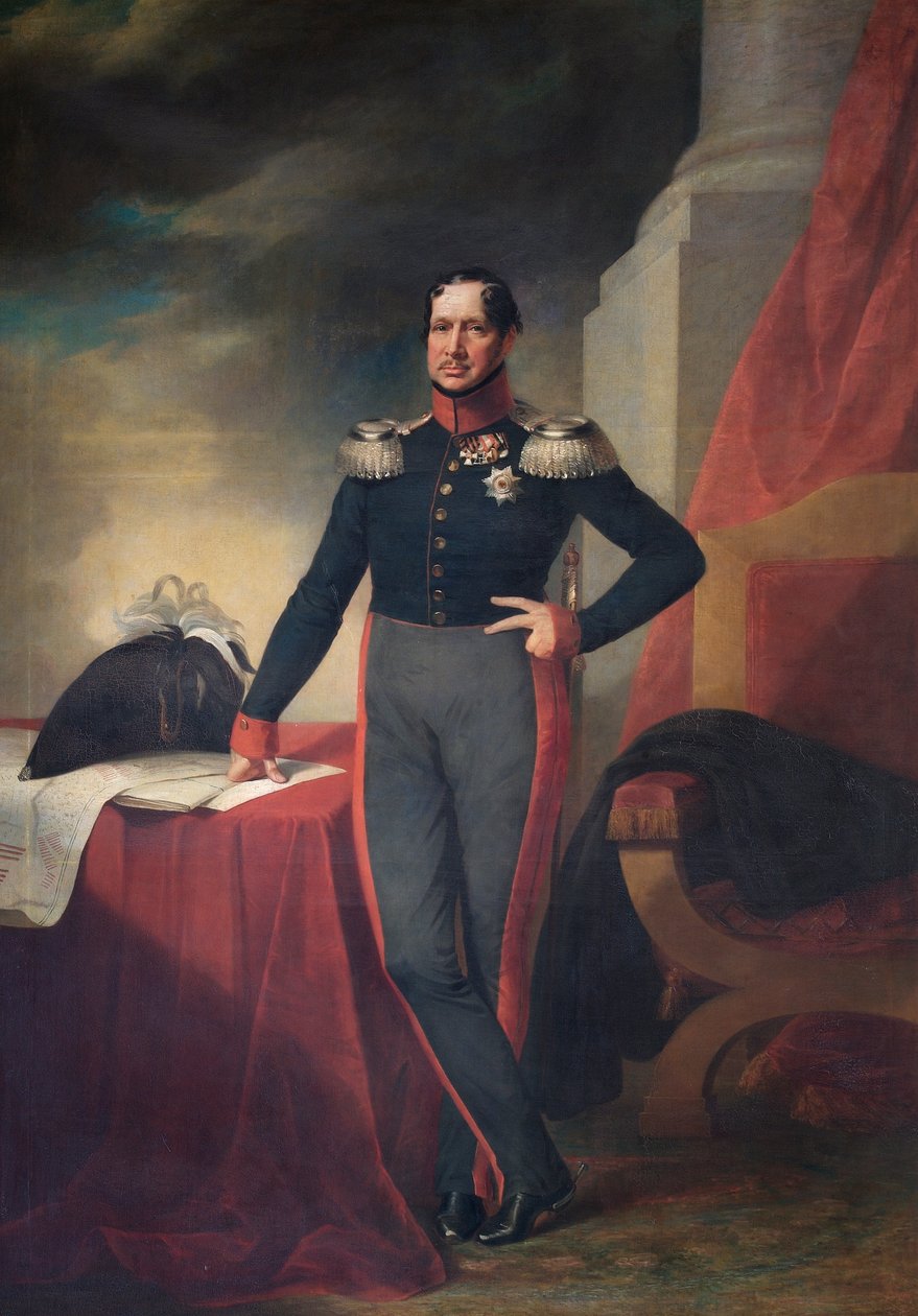 Porträtt av kung Fredrik Vilhelm III av Preussen, c1830 av Unbekannt
