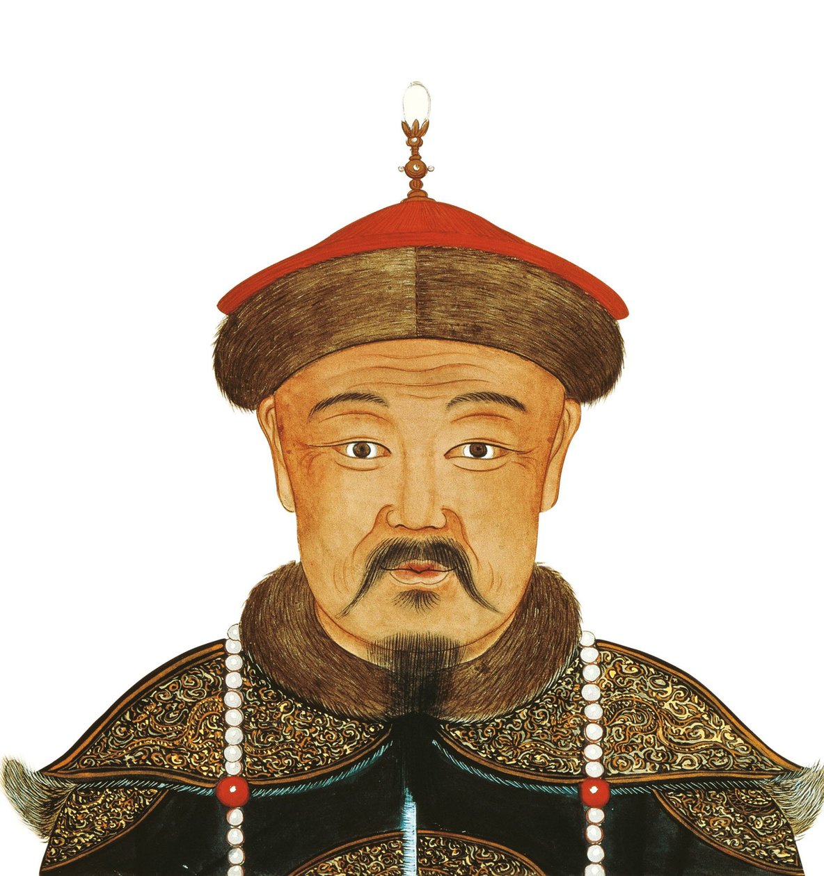 Porträtt av Kublai Khan 1215-1294, 1200-talet av Unbekannt