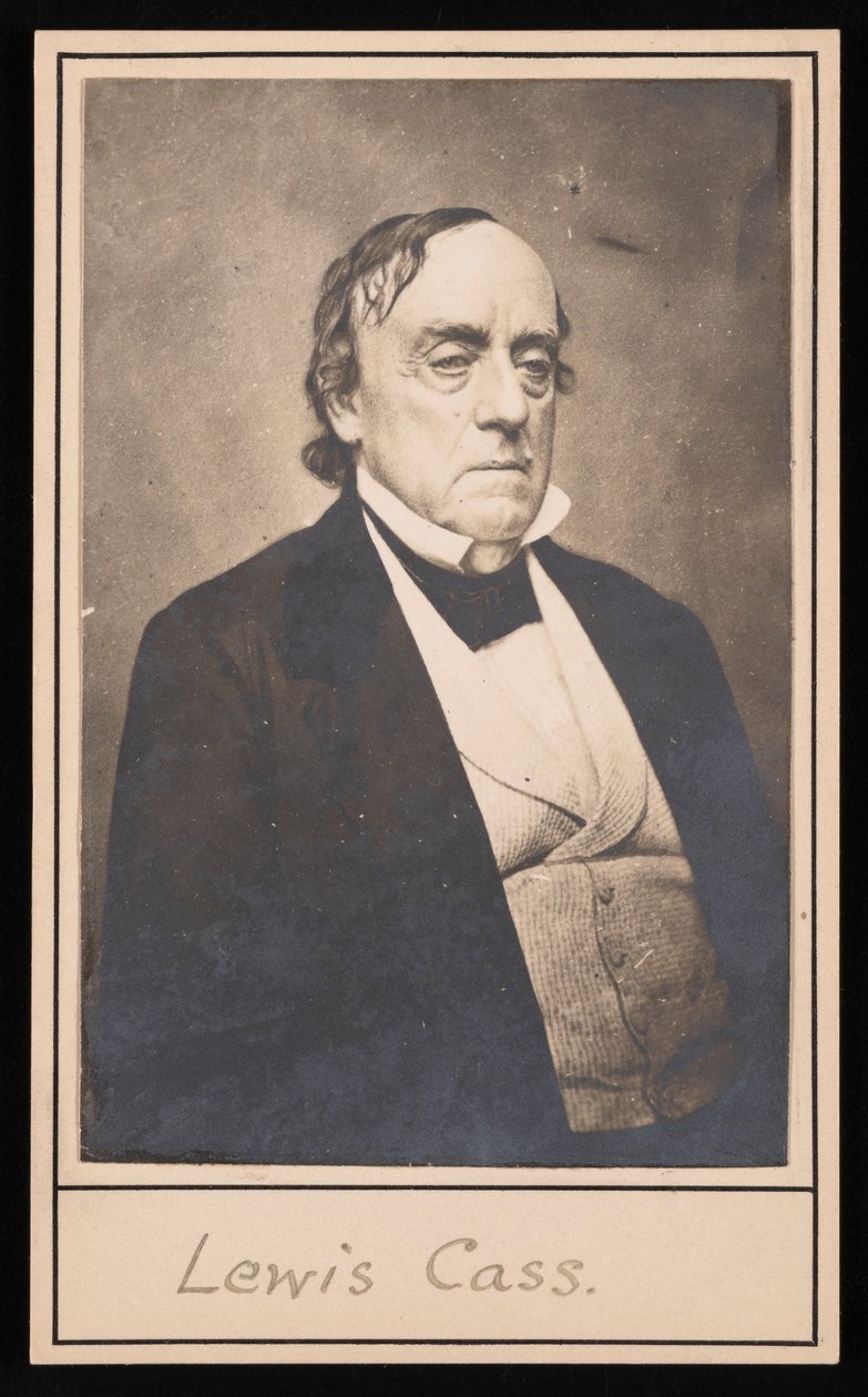 Porträtt av Lewis Cass 1782-1866, före 1866. av Unbekannt