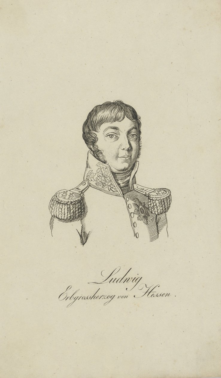 Porträtt av Ludvig I, storhertig av Hessen 1753-1830, 1806. av Unbekannt