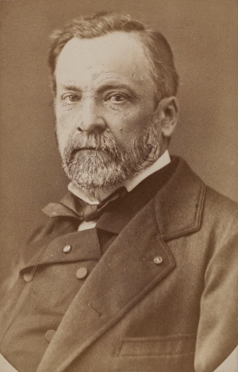 Porträtt av Louis Pasteur 1822-1895, ca. 1870. av Unbekannt