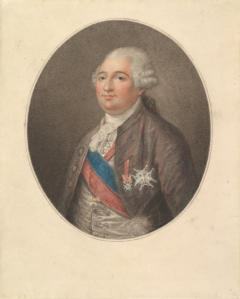 Porträtt av Ludvig XVI, sent 1700-tal. av Unbekannt